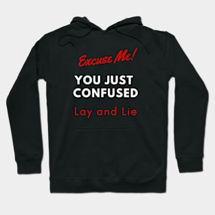 Lay and Lie Grammar Nerd Hoodie